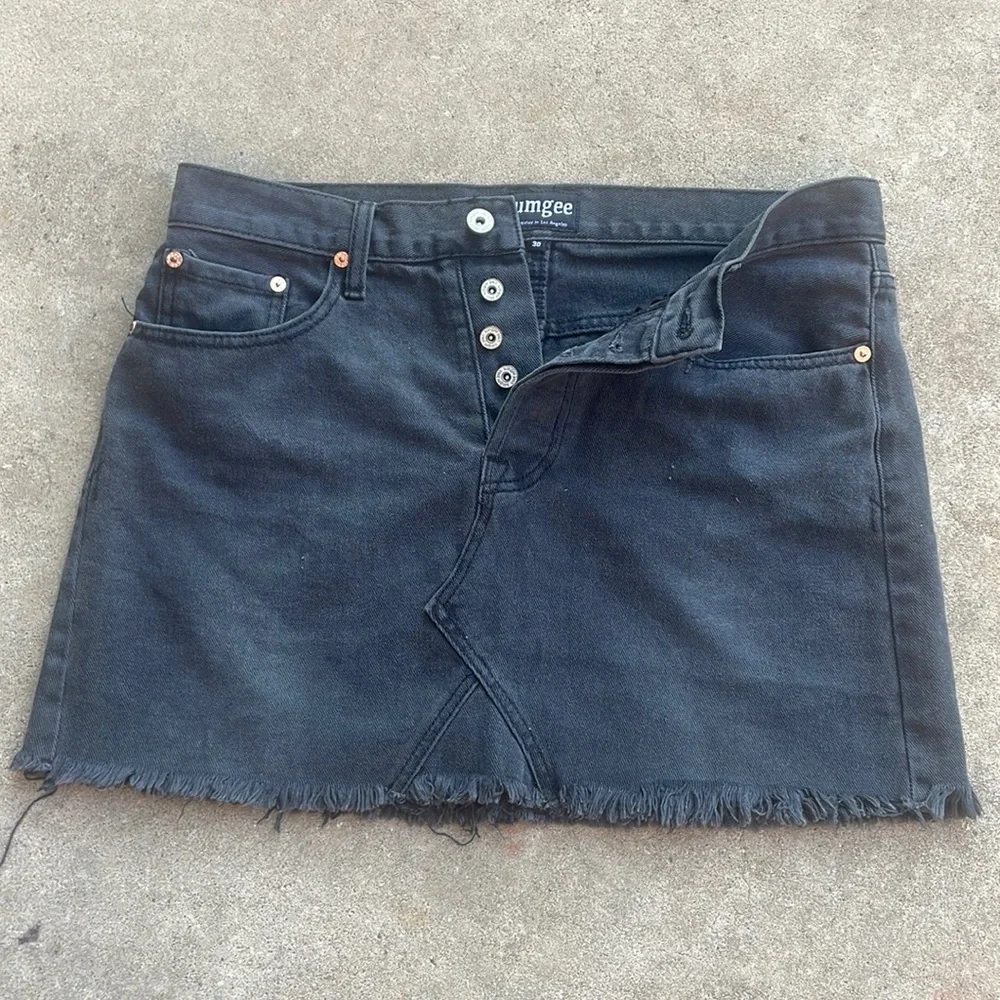 Umgee denim charcoal Jean Skirt! 30